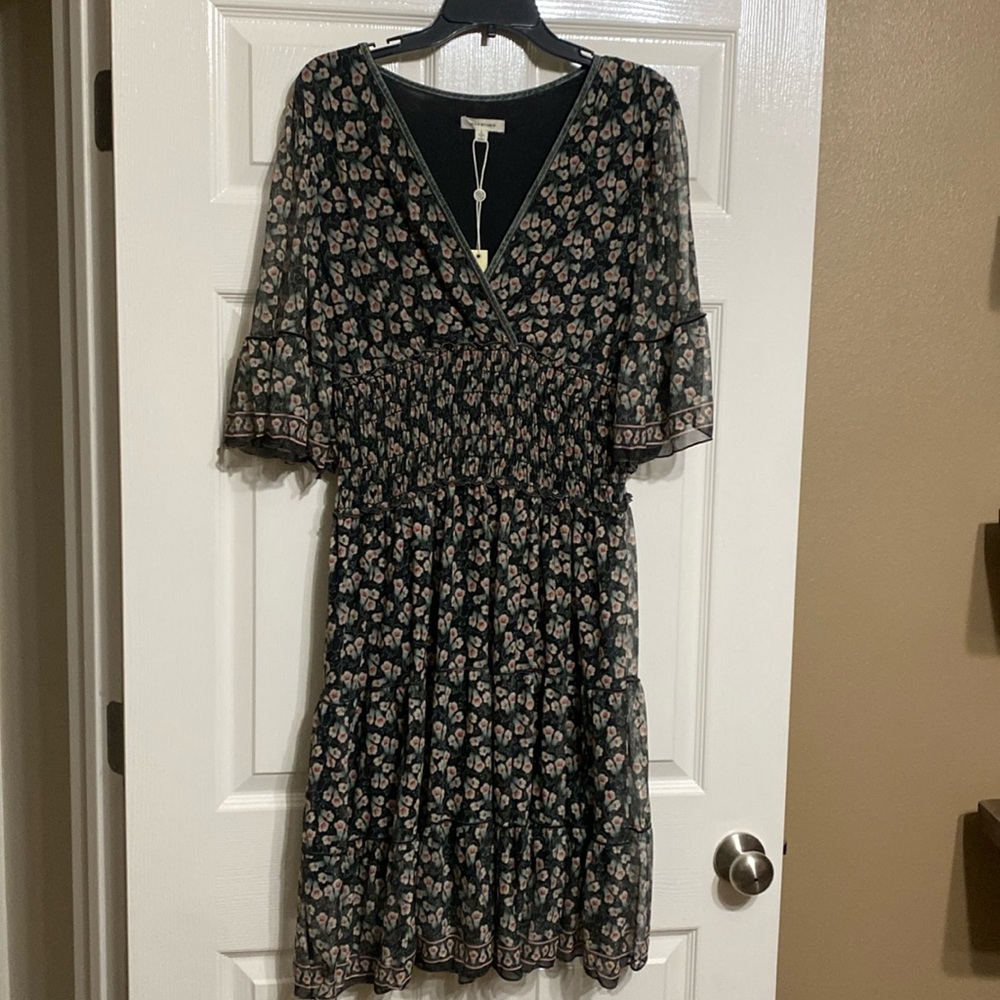 NWT max studio dress with smock waist